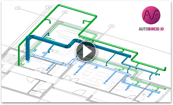 Vidéo AUTOBIMD : intégrer des réseaux HVAC dans une maquette BIM
