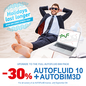 Special offer on AUTOFLUID and AUTOBIM3D MEP CAD software